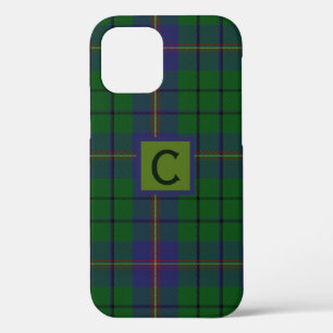 Clan Carmichael Plaid Monogrammed iPhone 12 Case