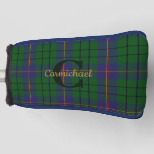Clan Carmichael Plaid Monogrammed Golf Head Cover