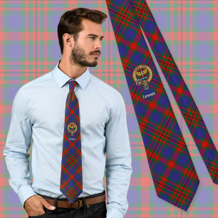 Clan Carnegie Crest over Tartan Tie