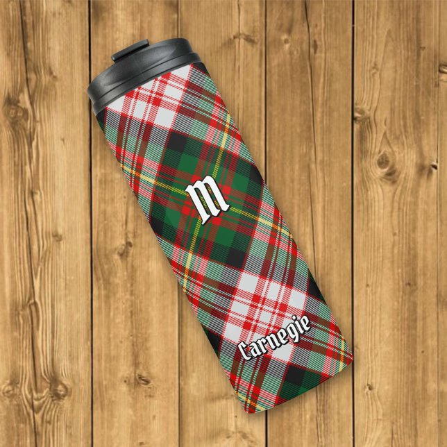 Clan Carnegie Dress Tartan Thermal Tumbler (Creator Uploaded)