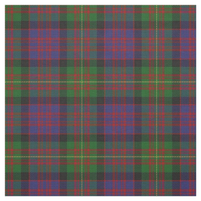 Clan Carnegie Scottish Tartan Plaid Fabric (Swatch)