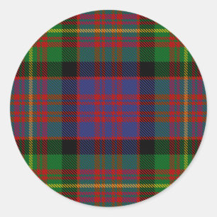 Clan Carnegie Tartan Classic Round Sticker