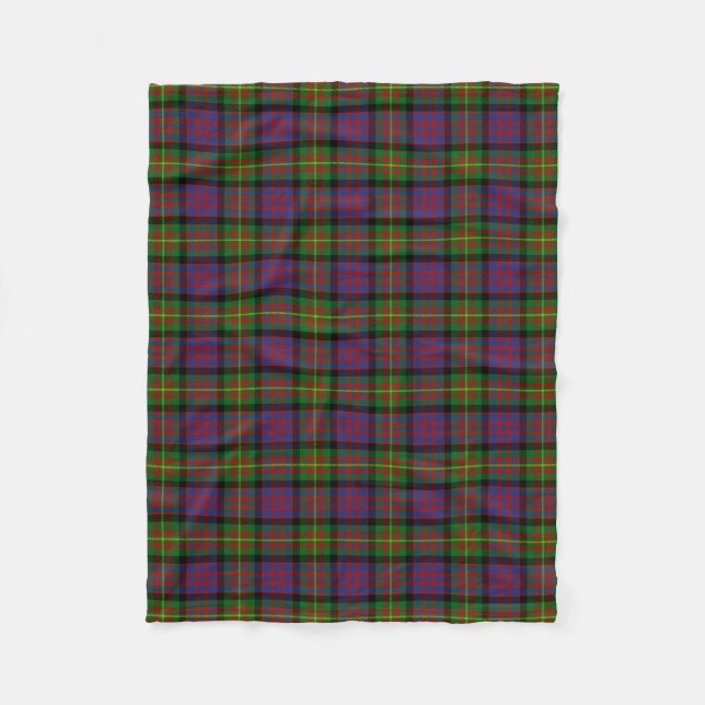 Clan Carnegie Tartan Fleece Blanket (Front)