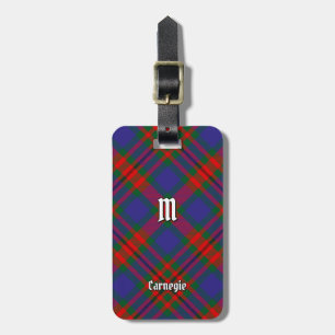 Clan Carnegie Tartan Luggage Tag