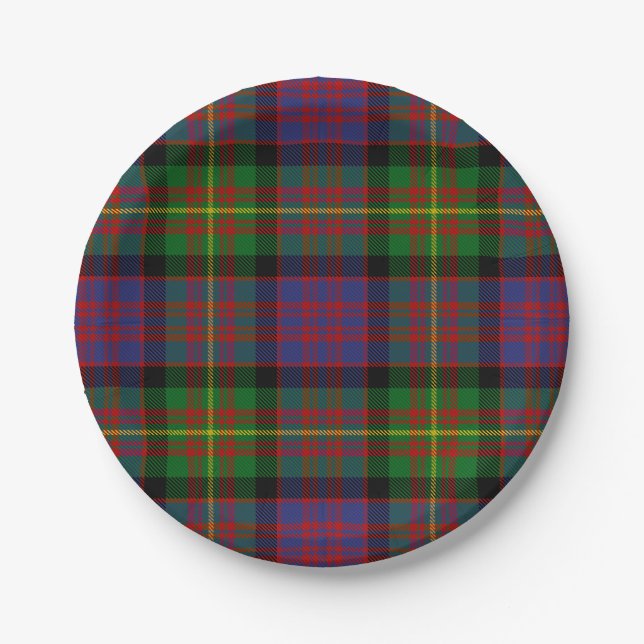 Clan Carnegie Tartan Paper Plate (Front)