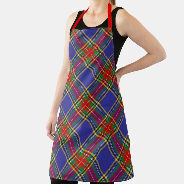 Clan Chef MacBeth Tartan Plaid Pattern Apron (Insitu)