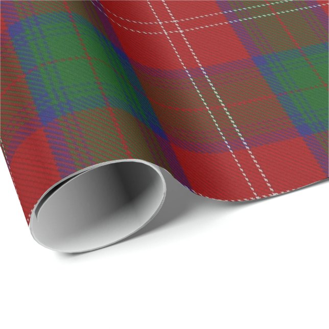 Clan Chisholm Scottish Tartan Wrapping Paper (Roll Corner)