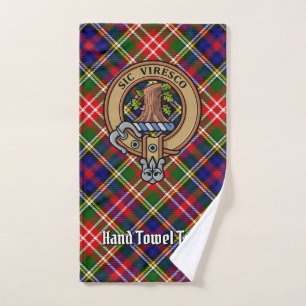 Clan Christie Crest over Tartan Bath Towel Set
