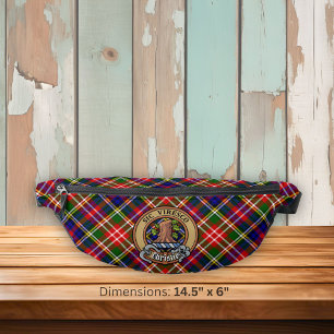 Clan Christie Crest over Tartan Bum Bags