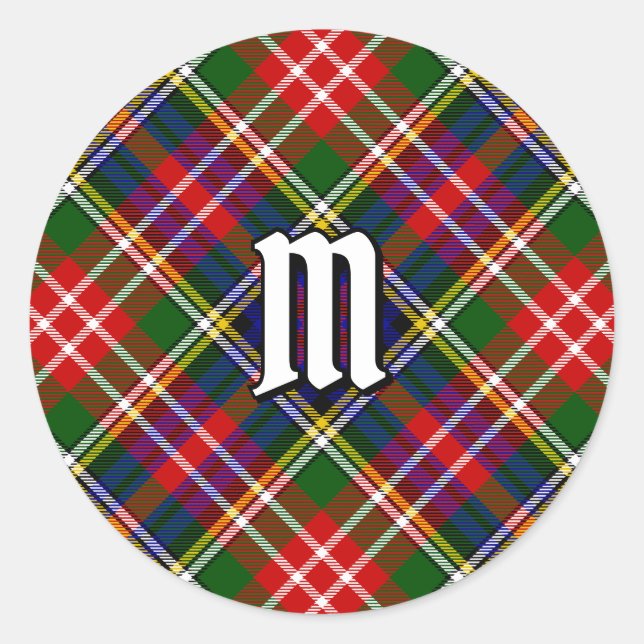 Clan Christie Tartan Classic Round Sticker (Front)