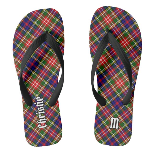 Clan Christie Tartan Thongs (Footbed)