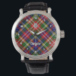 Clan Christie Tartan Watch<br><div class="desc">Clan Christie traditional tartan with modern colors. Seamless pattern. Custom monogram. Custom text.</div>