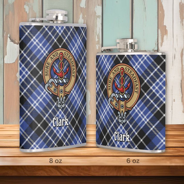 Clan Clark Crest Hip Flask (Creator Uploaded)