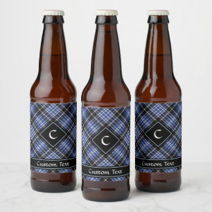 Clan Clark Tartan Beer Bottle Label