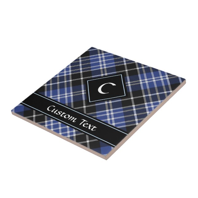 Clan Clark Tartan Ceramic Tile (Side)