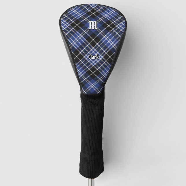 Clan Clark Tartan Golf Head Cover (Front)