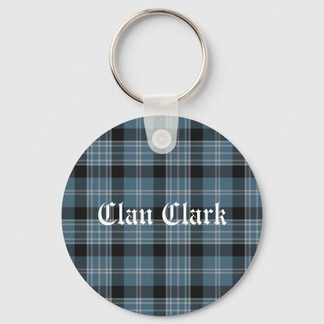 Clan Clark Tartan Key Ring (Front)