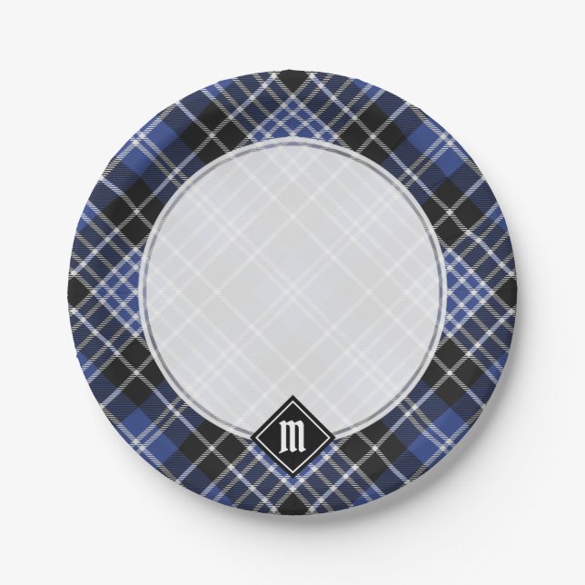 Clan Clark Tartan Paper Plate (Front)