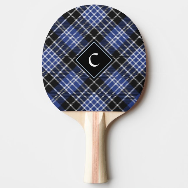 Clan Clark Tartan Ping Pong Paddle (Front)