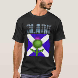 Clan Clark Tartan Scottish Family Name Scotland Pr T-Shirt