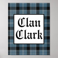 Clan Clark Tartan Square 