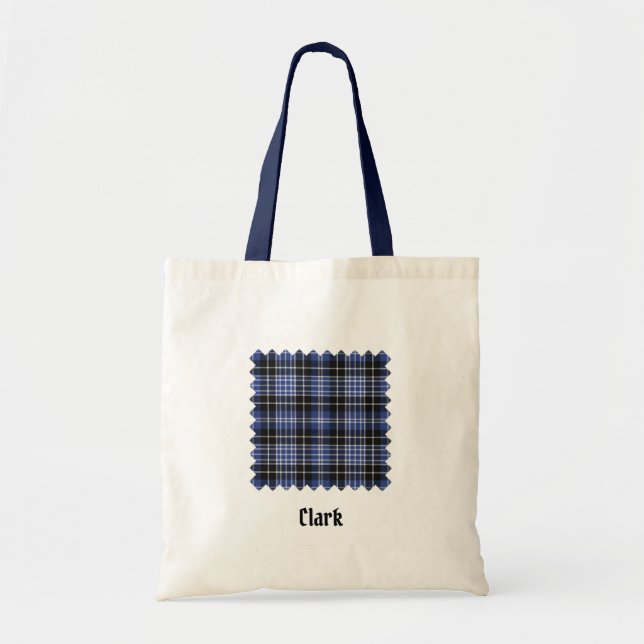 Clan Clark Tartan Tote Bag (Front)
