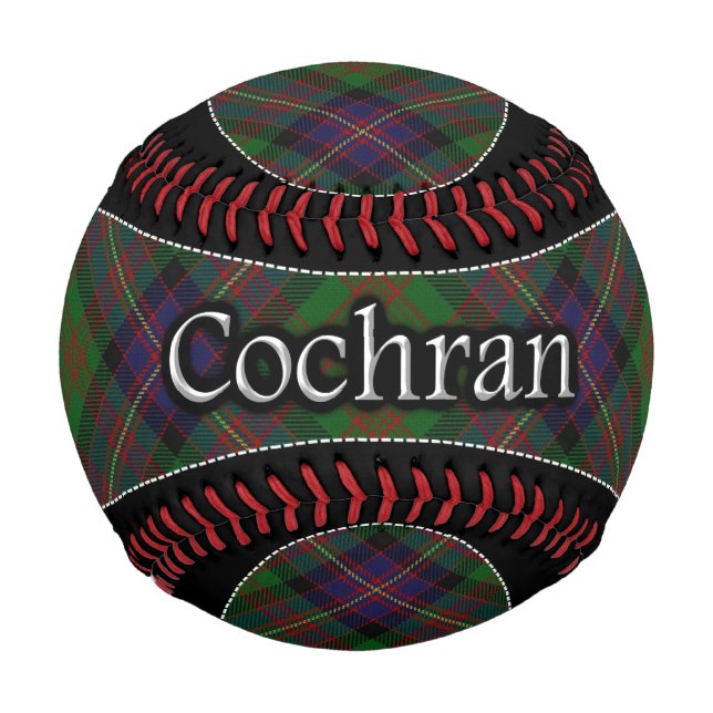 Clan Cochran Cochrane Scottish Dream Tartan Baseball (Front)