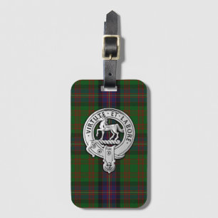 Clan Cochrane Crest & Tartan Luggage Tag