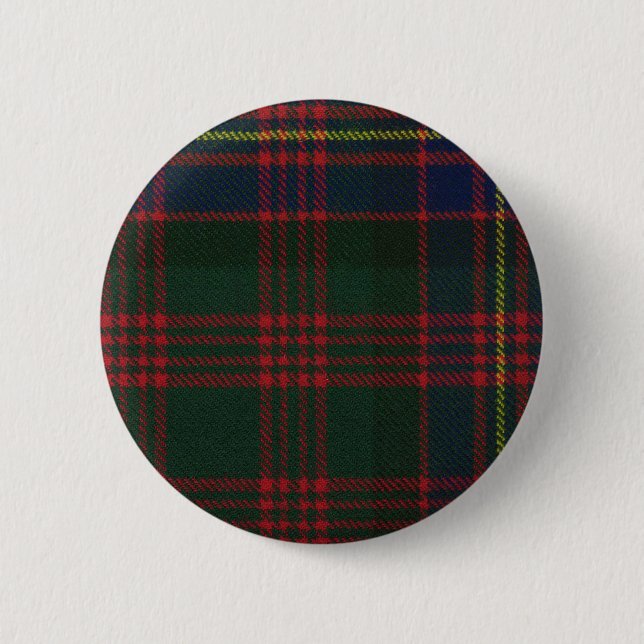 Clan Cochrane Tartan Button (Front)