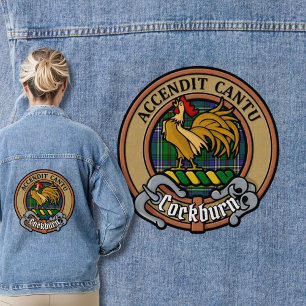 Clan Cockburn Crest over Tartan Denim Jacket