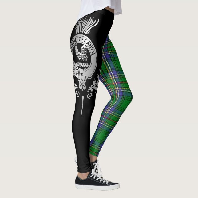 Clan Cockburn Crest & Tartan Leggings (Right)