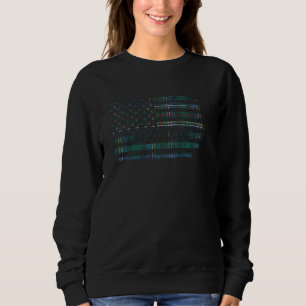 Clan Cockburn Scottish tartan US flag kilt Scotlan Sweatshirt