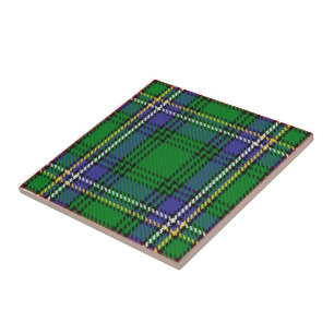 Clan Cockburn Tartan Ceramic Tile