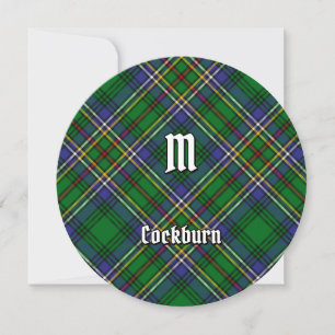Clan Cockburn Tartan Invitation