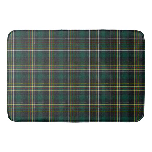 Clan Cockburn Tartan Plaid Bath Mat (Front)