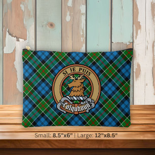 Clan Colquhoun Crest over Tartan Accessory Pouch