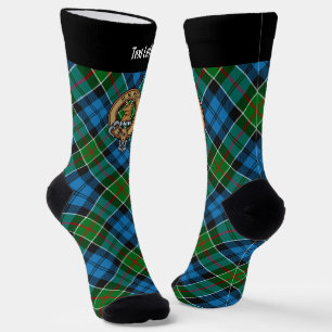Clan Colquhoun Crest over Tartan Socks
