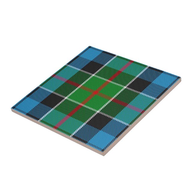 Clan Colquhoun Tartan  Ceramic Tile (Side)