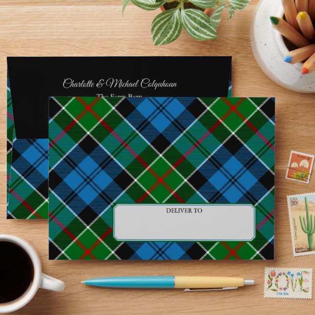 Clan Colquhoun Tartan Envelope (Desk)