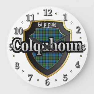 Clan Colquhoun Tartan Scottish Dream Clock