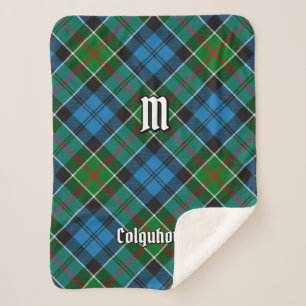 Clan Colquhoun Tartan Sherpa Blanket