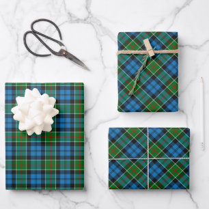 Clan Colquhoun Tartan Wrapping Paper Sheet