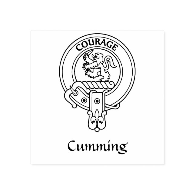 Clan Comyn | Cumming Crest Rubber Stamp (Imprint)