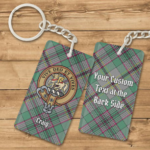 Clan Craig Crest Acrylic Keychain