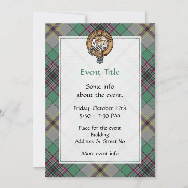 Clan Craig Crest Invitation (Front)