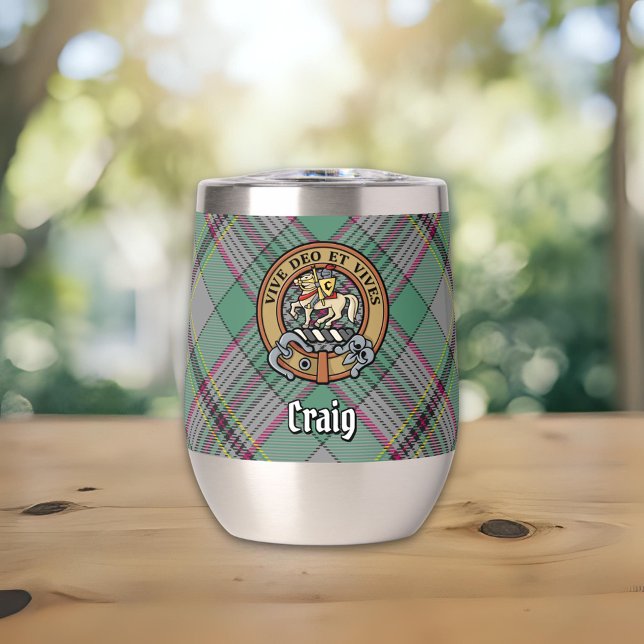 Clan Craig Crest over Tartan (Creator Uploaded)