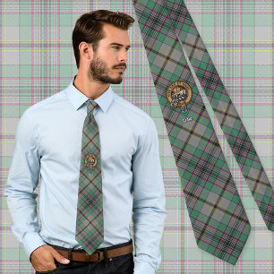 Clan Craig Crest over Tartan Tie