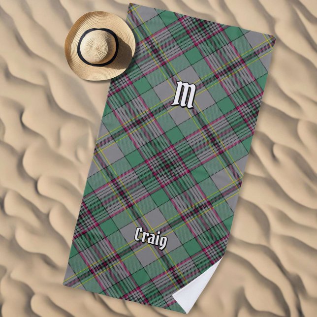 Clan Craig Tartan Beach Towel (Creator Uploaded)