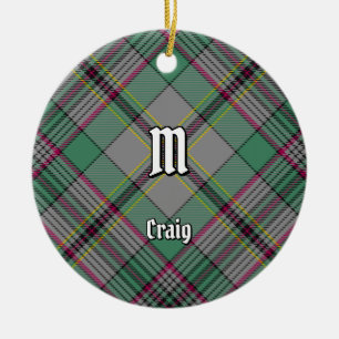 Clan Craig Tartan Ceramic Ornament