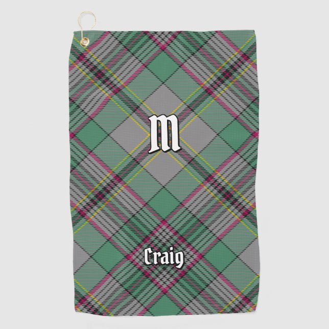 Clan Craig Tartan Golf Towel (Front)